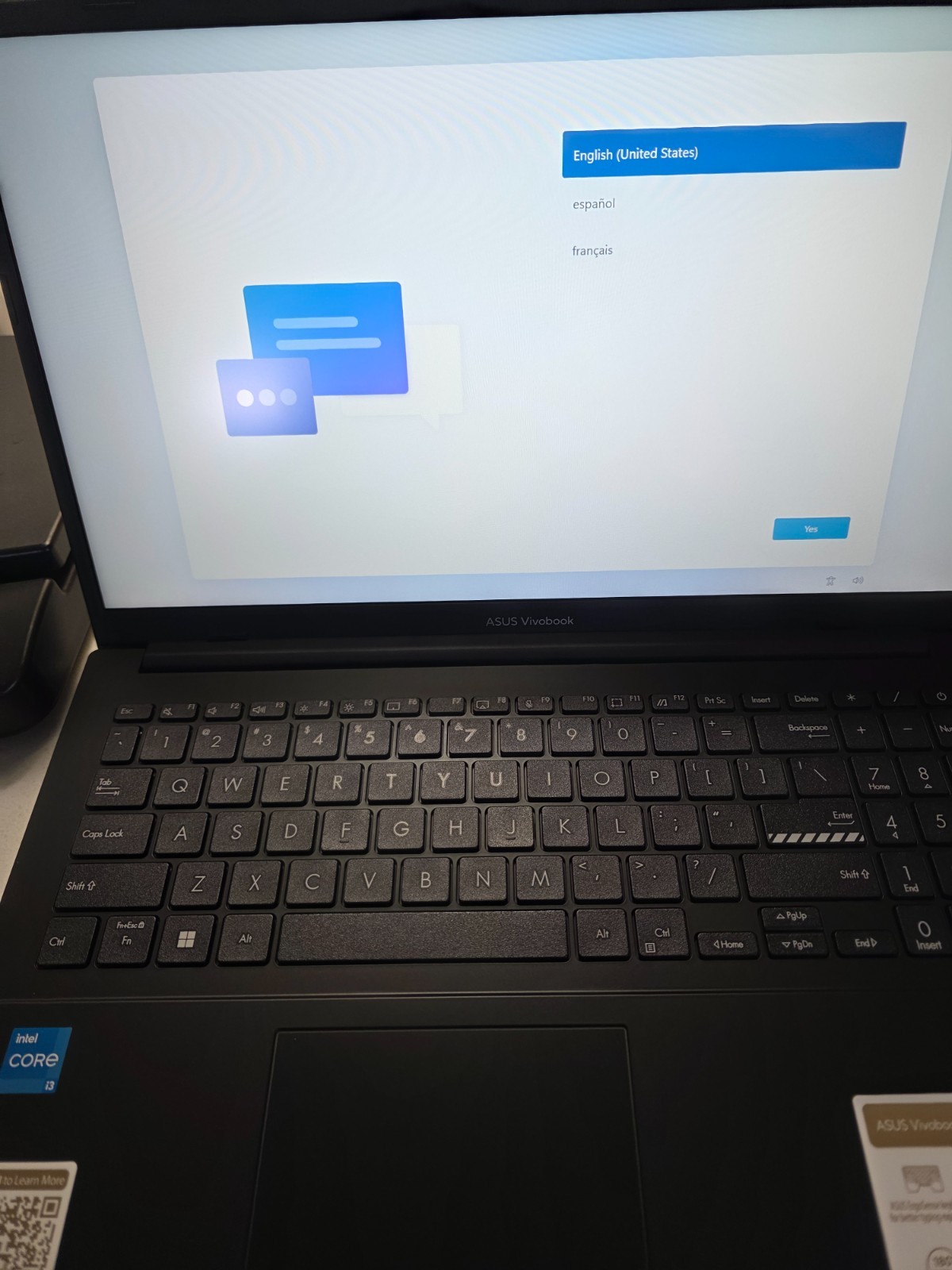 ASUS VivoBook Go 15 E1504G Laptop Intel Core i3-N305 8GB RAM 128GB SSD W11