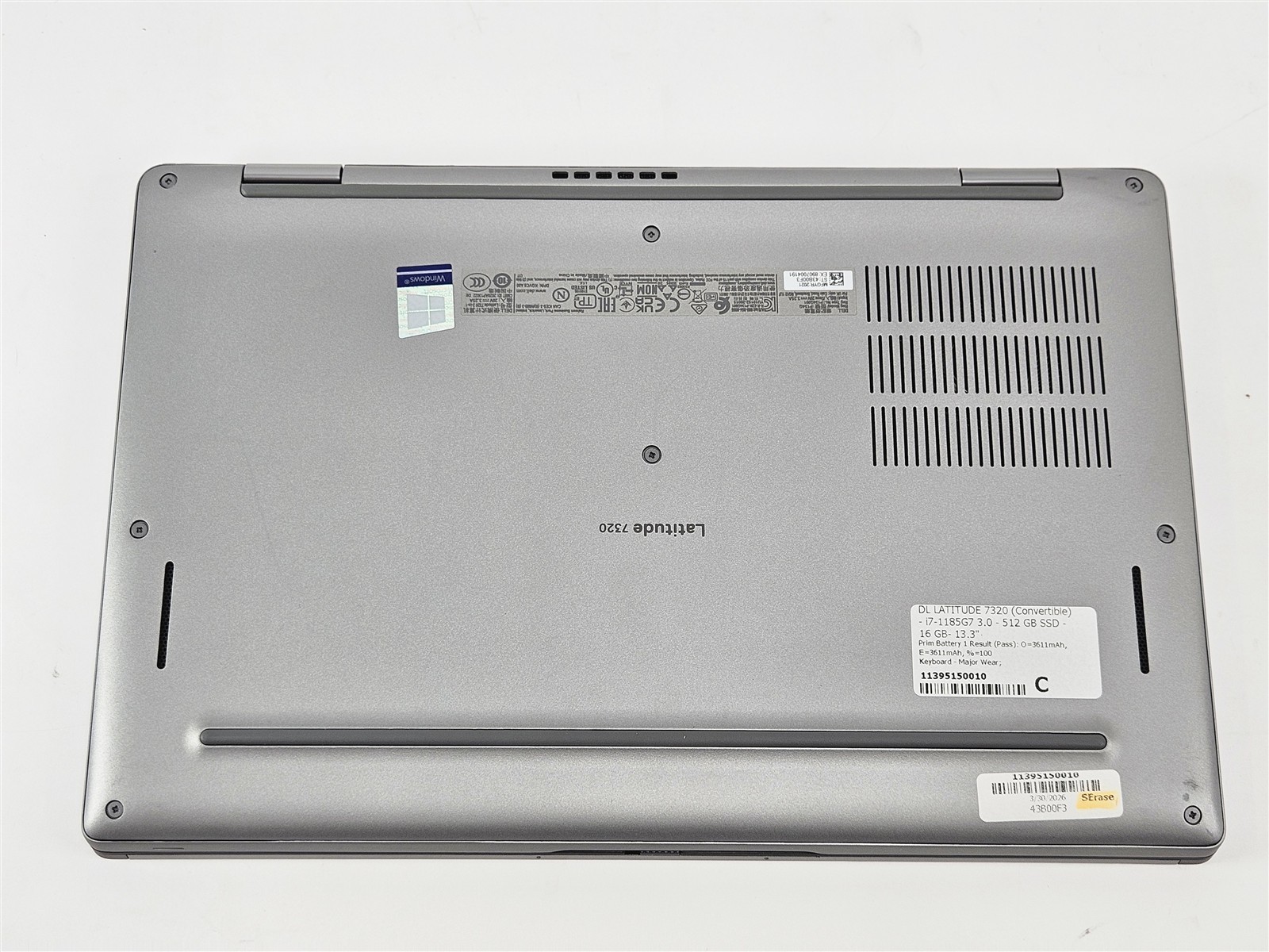 Dell 13.3″ Latitude 7320 Intel Core i7-1185G7 16GB 512GB SSD Touchscreen No OS