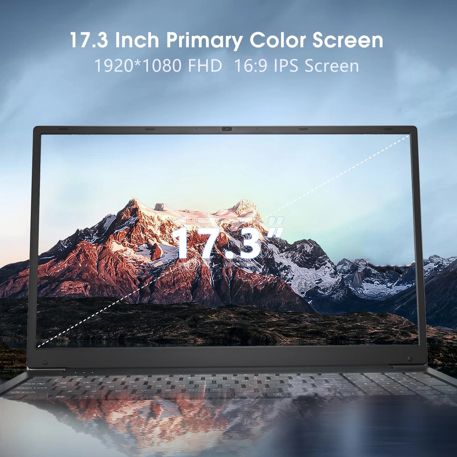 SGIN 17.3″ FHD Laptop 8GB Memory 512GB SSD Intel Celeron Up to 2.8GHz Notebook