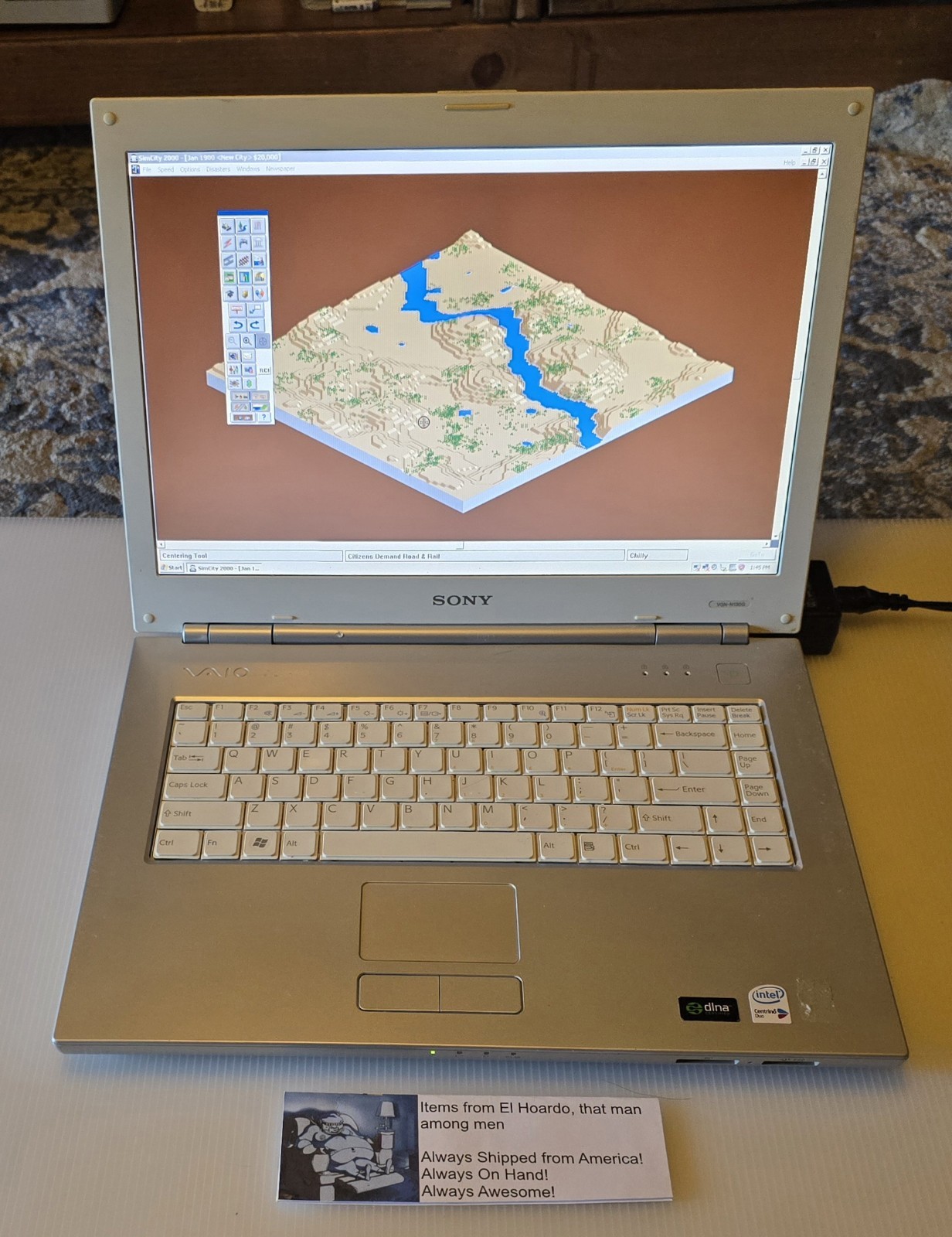 Sony Vaio VGN-N130G PCG-7T1L 512MB ram 80GB hdd 1.6ghz Core Duo Tested README