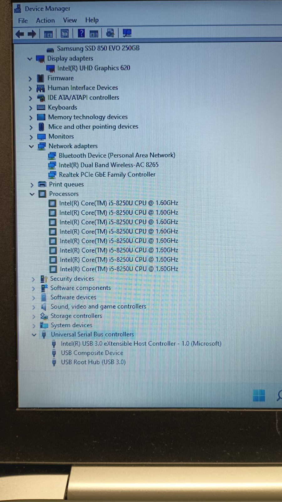 80703 Probook450 G5 w/charger.i5 8250U (4 Cores).16GB.250GB SSD.15.6′.W11 Pro