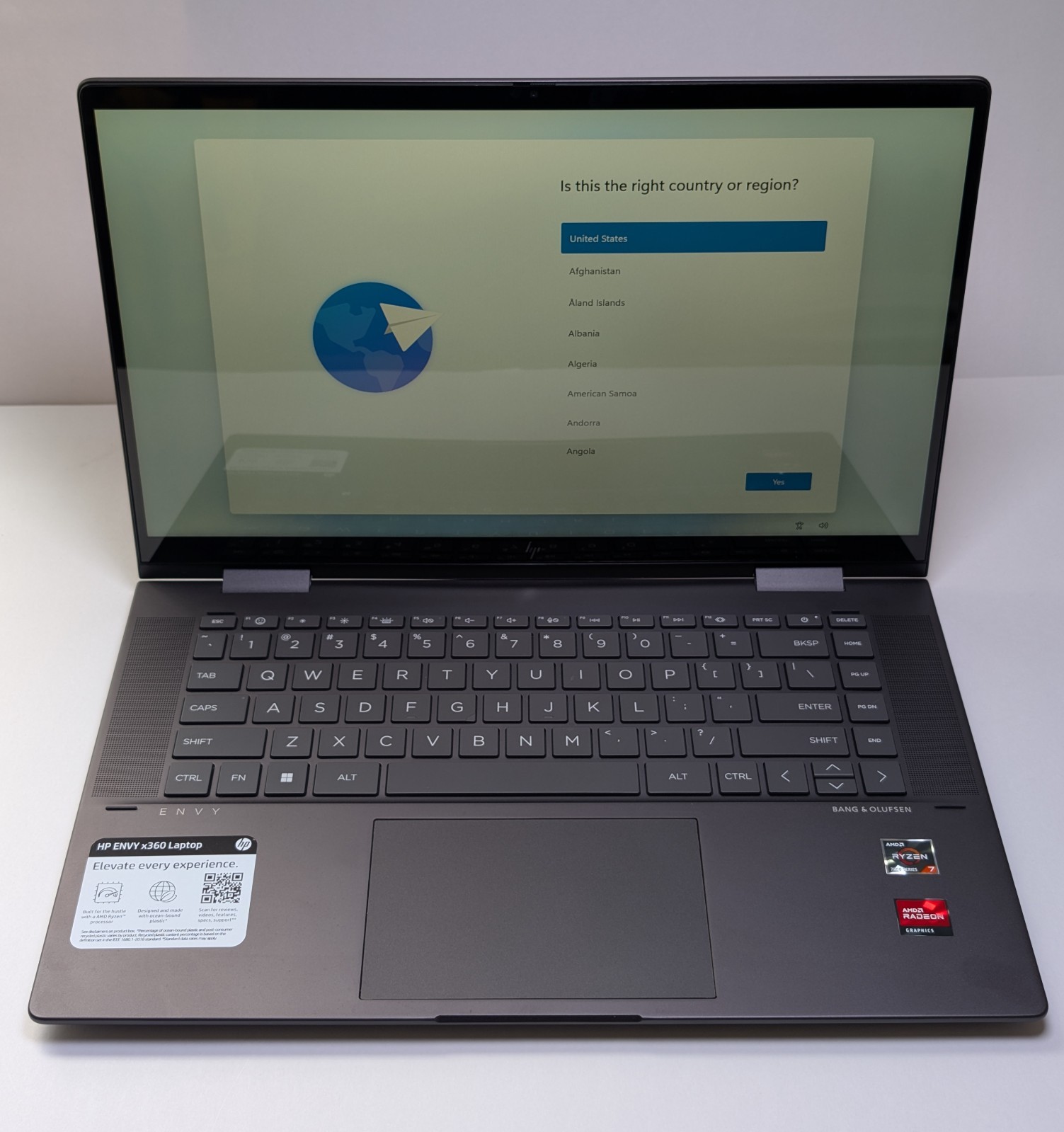 HP Envy x360 15.6″ Ryzen 7 7730U 16GB 512GB SSD Win11 Touch Laptop. ~P17~