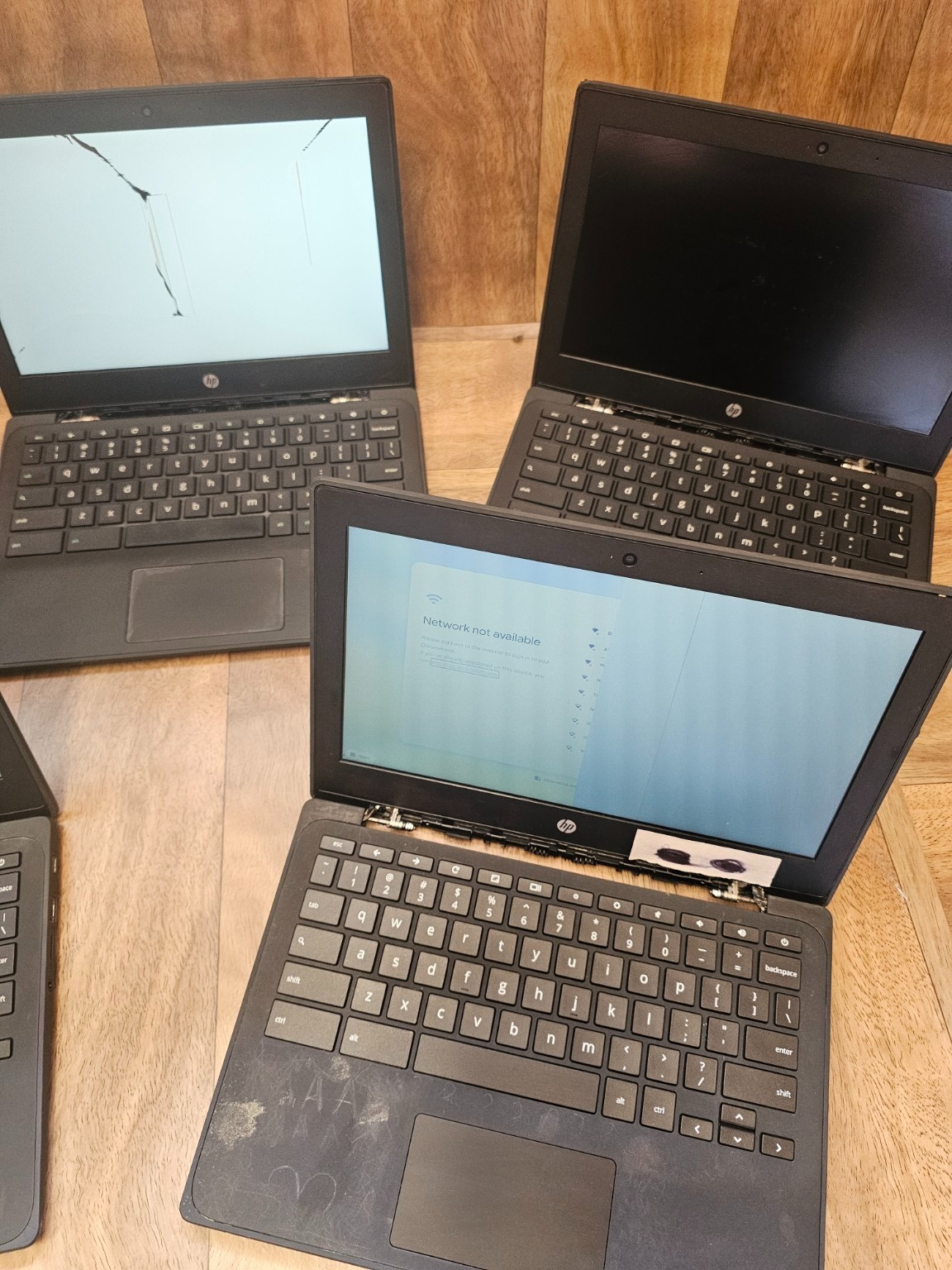 Lot of 5 HP Chromebook 11 G9 EE 11MK 11.6″ 4GB 32GB Parts Repair AS-IS