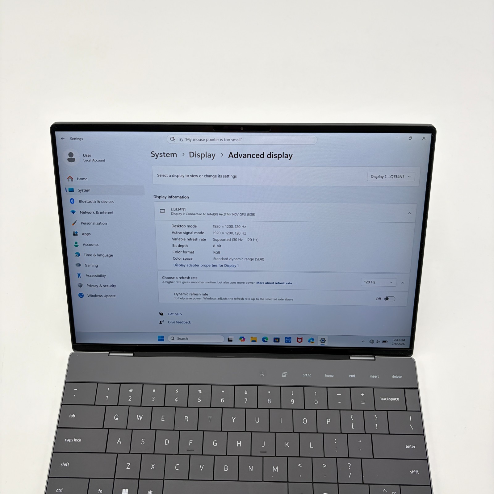Dell XPS 13 9350 13.4″ Laptop – Ultra 7 256V, 16GB Ram, 512GB SSD, W11H