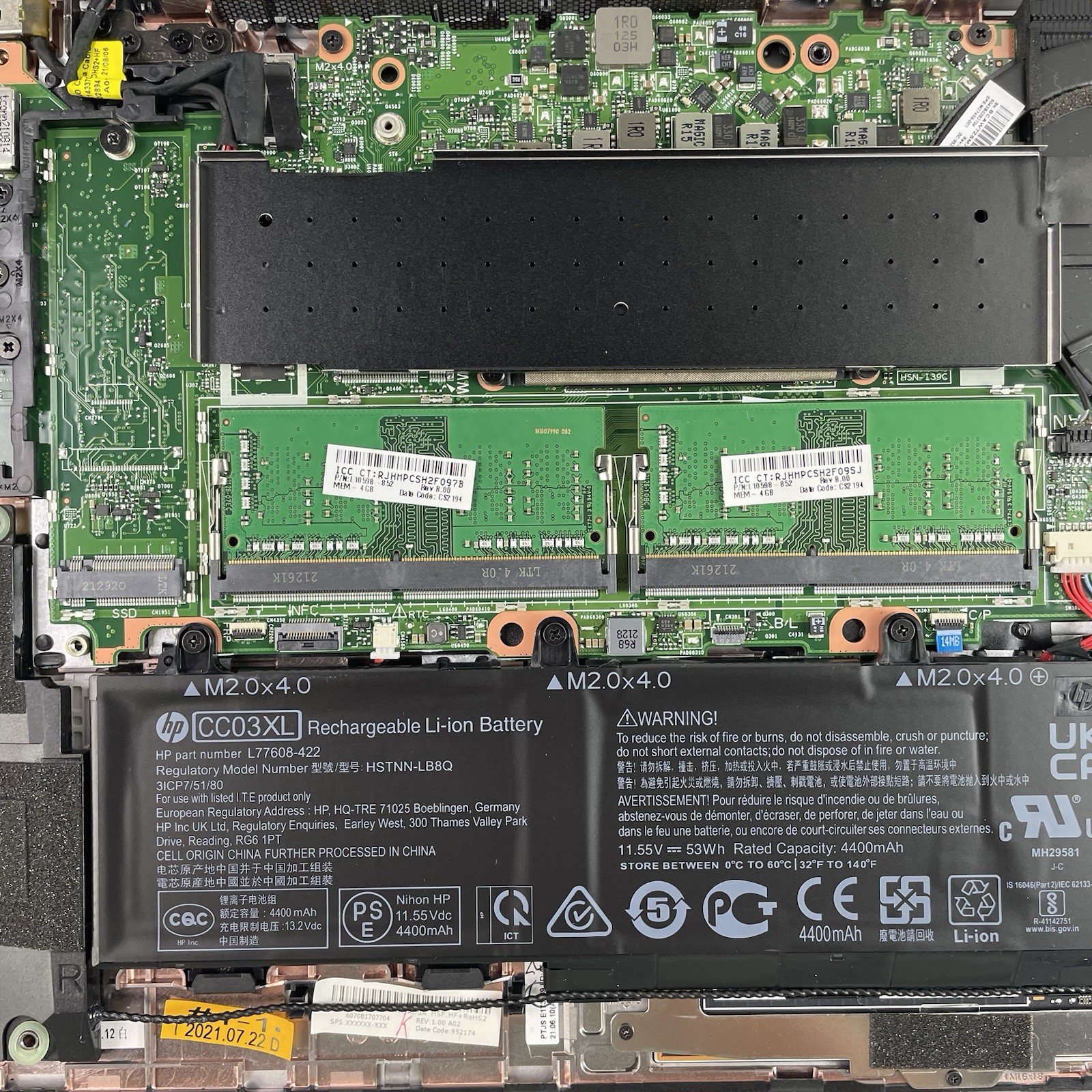 HP MT46 14″ AMD Ryzen 3 Pro 4450U 2.50 GHz 8 GB RAM No SSD/OS/AC