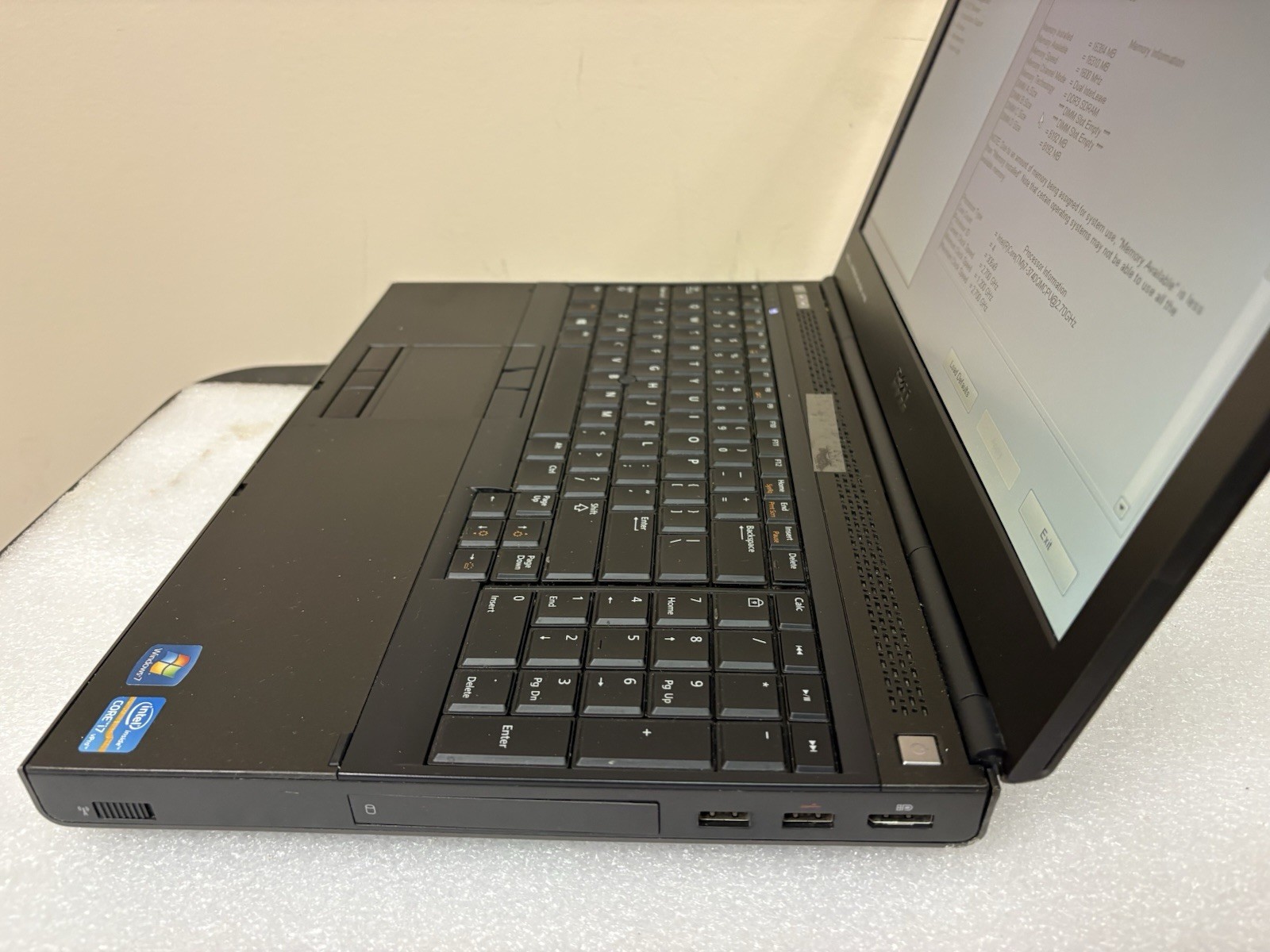 Dell Precision M4700 Intel Core i7‑3720QM 2.6GHz 16 GB RAM No HDD – Parts