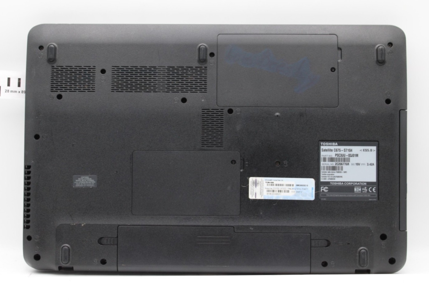 Toshiba SATELLITE C675 Pentium-B960@2.20GHz 4GB DDR3 NO STORAGE/OS *USED/TESTED*