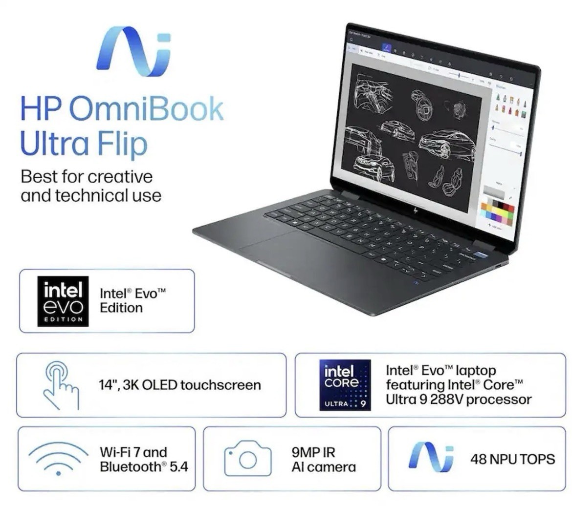 HP Omnibook Ultra Flip Ultra 9 / 2TB / 32GB WITH WARRANTY (Sealed)
