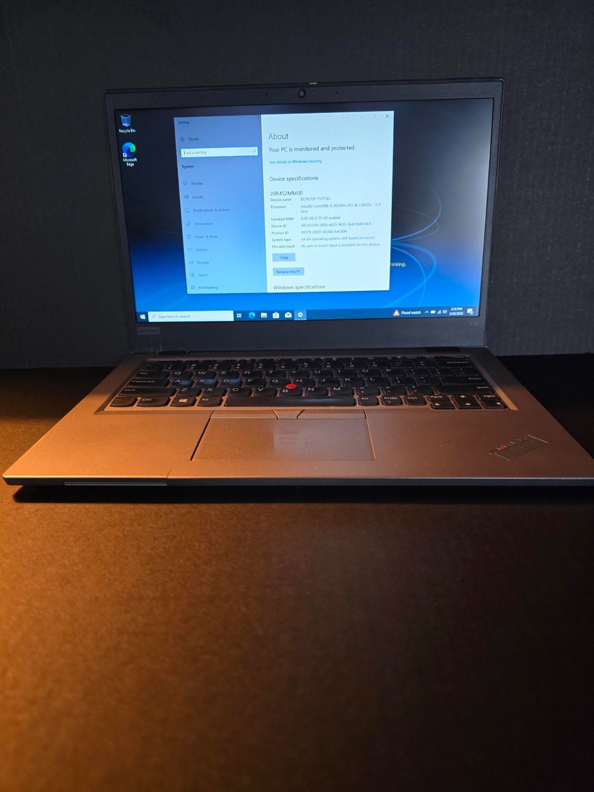 lenovo intel core i5-10210u 1.60ghz 2.11ghz 8gb