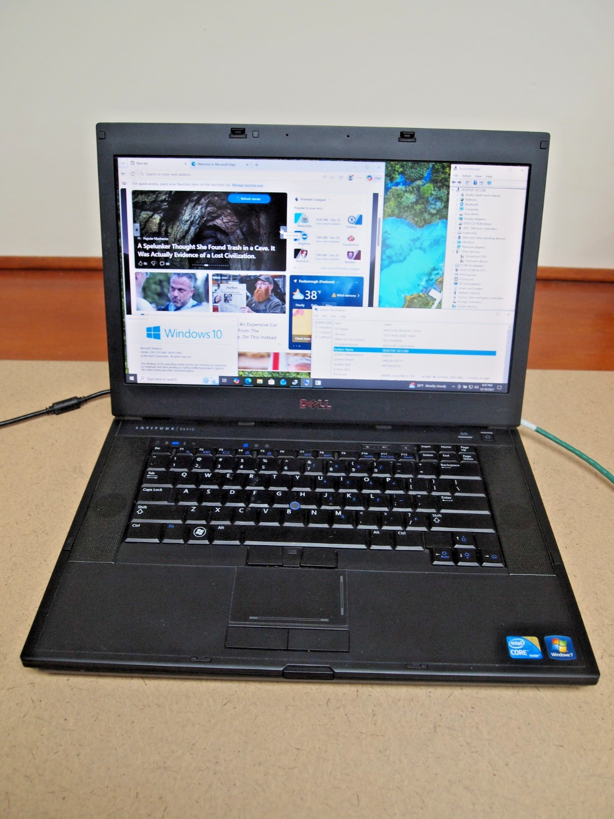 Dell Latitude E6510 Laptop Core i5 M50 2.67GHz 4GB RAM 500GB WIN 10 PRO 22H2
