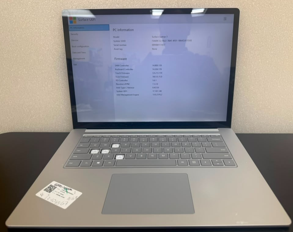 Surface Laptop 3 15in Core i7 16GB RAM 256GB SSD Windows 11 For . Read desc