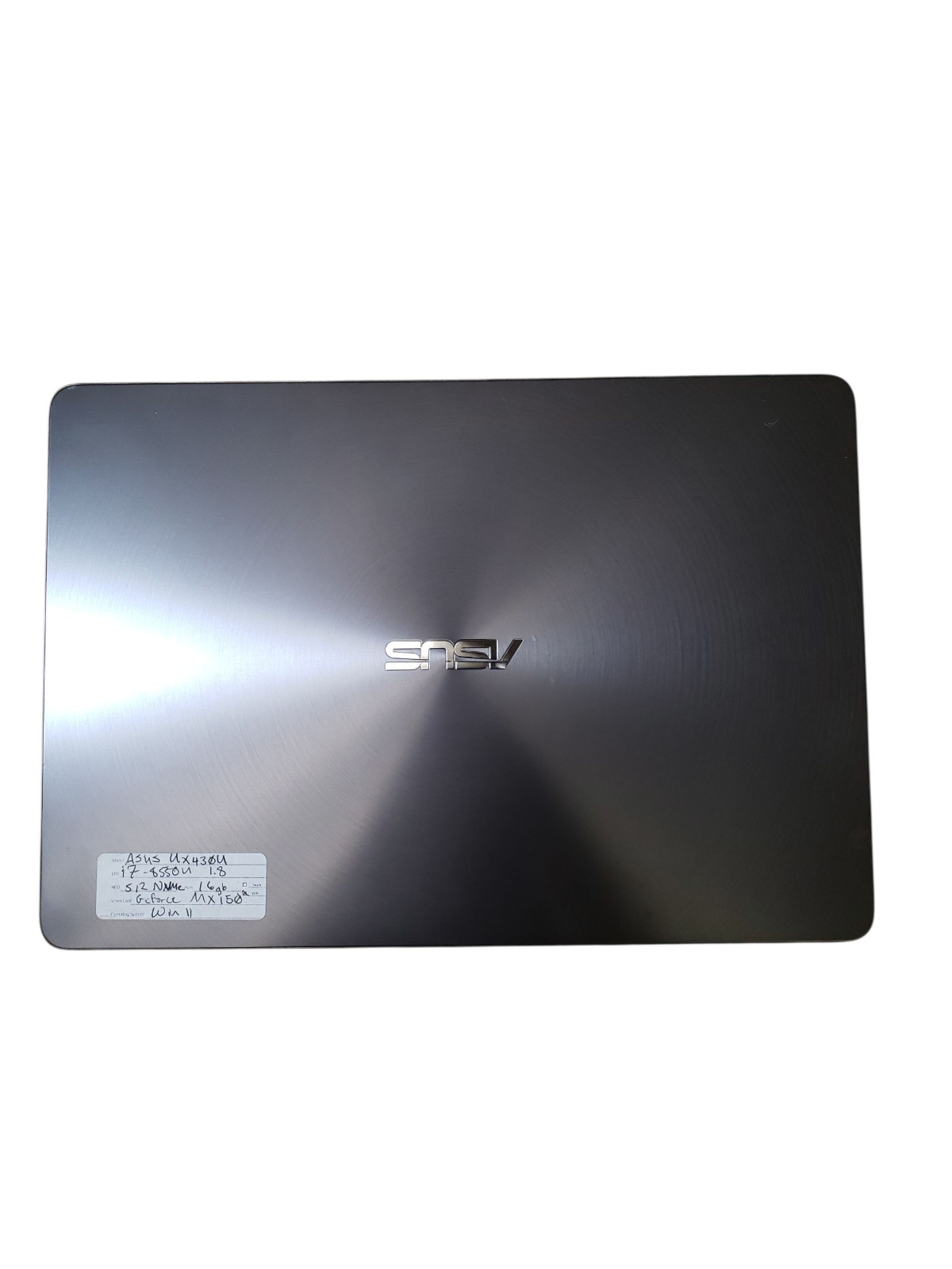 Asus ZenBook 14 UX430U Intel i7-8550U 16GB Ram 512GB NVMe Nvidia MX150 Win 11