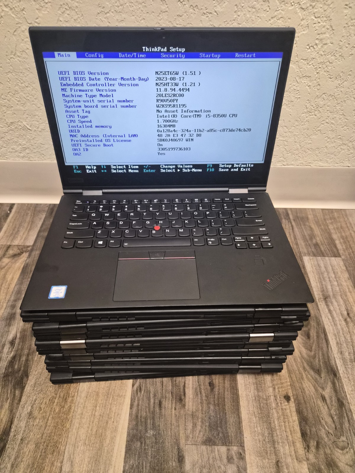 Lenovo ThinkPad X1 YOGA Laptop core i5 8th Gen 16gb Ram No Ssd