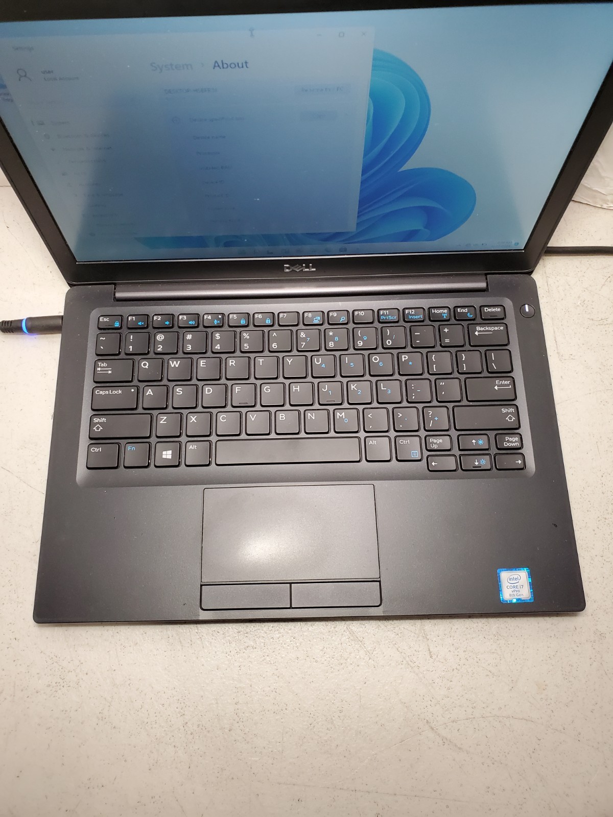 Dell Latitude 7290 12.5” i7-8650U 1.9GHz 8GB 256GB SSD Win11 NO BATTERY! #69