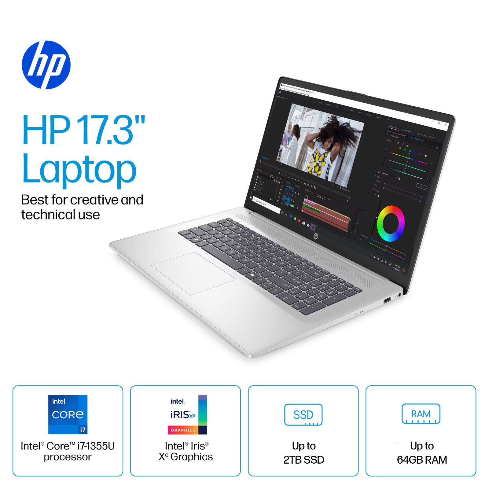 2026 HP Laptop Computer 17.3″ 10-Core Intel i7 Upto 64GB RAM 2TB SSD Office 2024
