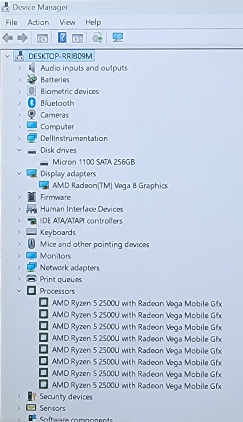 Dell Inspiron 7375 2 IN 1 Ryzen 5 2500U 2.00GHz, 16GB RAM, 256GB SSD, WIN 11 PRO