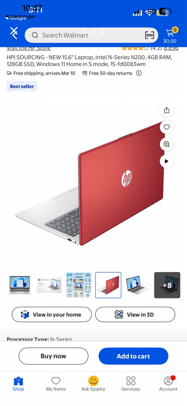 HPI SOURCING -15.6″ Laptop, Intel N-Series N200, 4GB RAM, 128GB SSD, Window