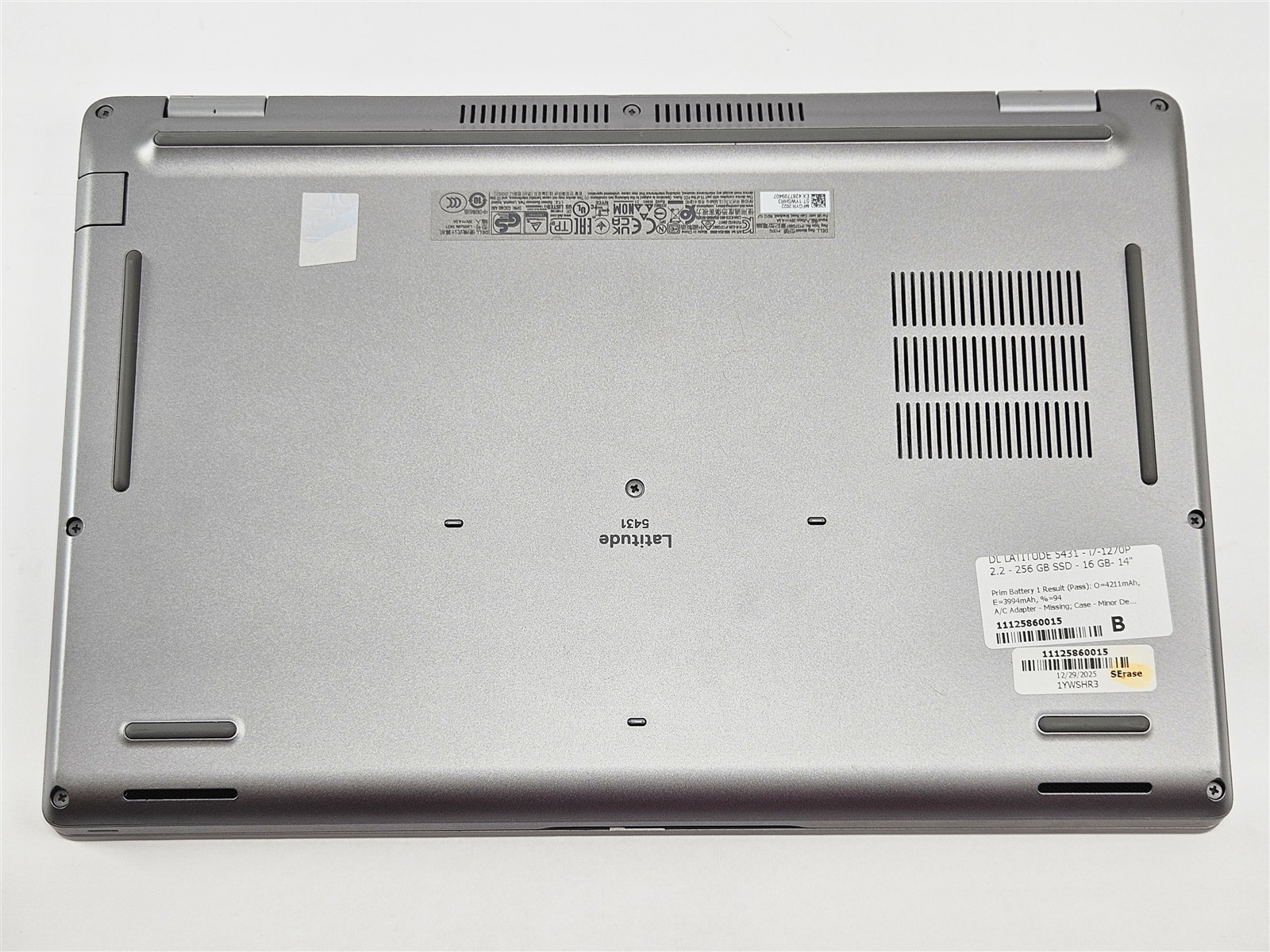 Dell 14″ Latitude 5431 i7-1270P 16GB 256GB SSD 14″ FHD Backlit Keyboard