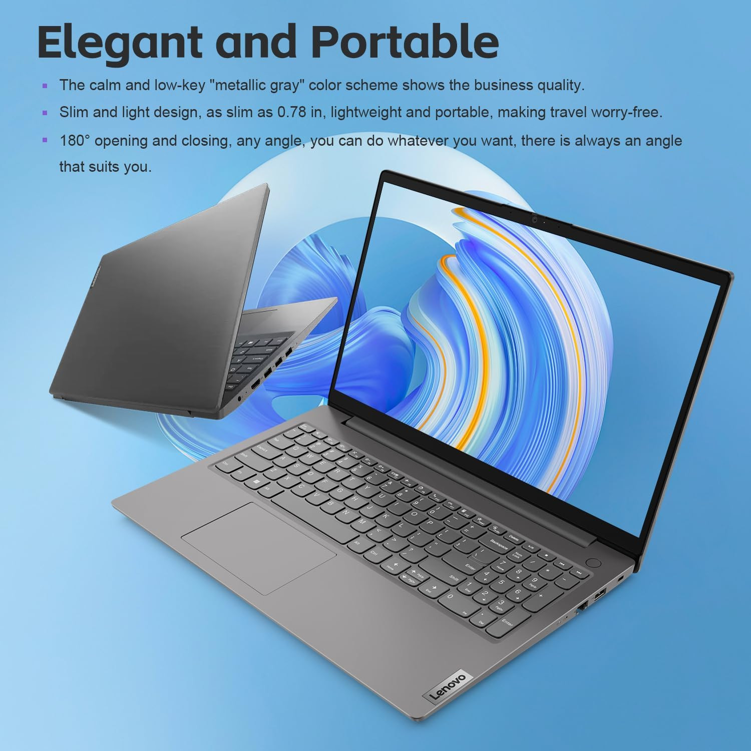 V15 Laptop for Business, Home, Student | 15.6″ FHD Anti-Glare Display | Intel Co