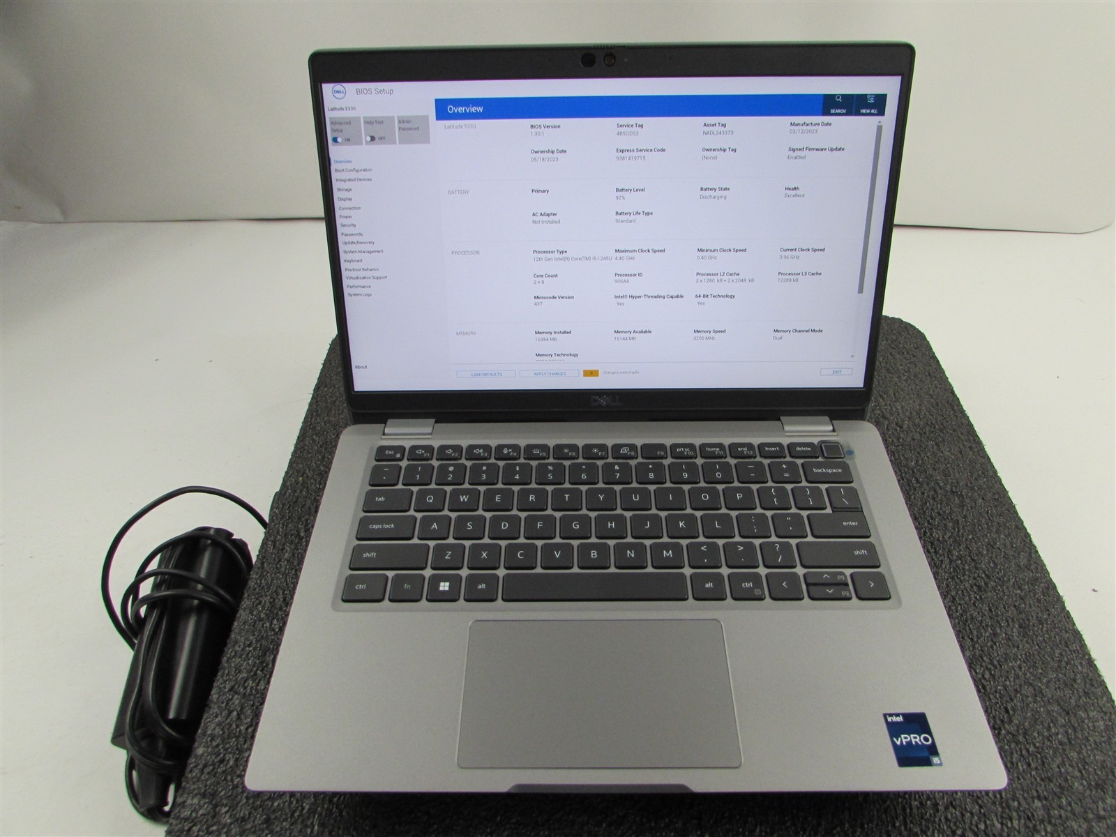 DELL LATITUDE 5330 FHD TOUCHSCREEN I5-1245U 10 CORE 512GB SSD 16GB RAM NO O.S