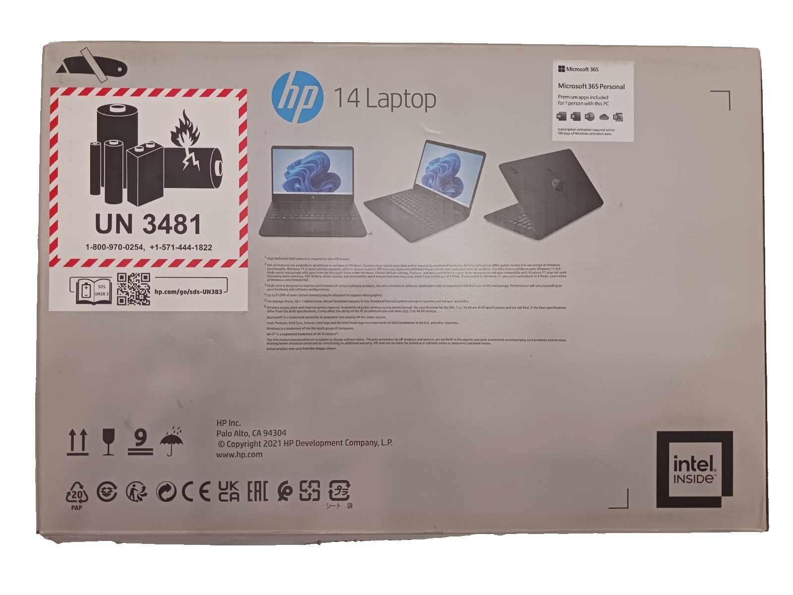 HP 14″ DQoo51DX LED Black Intel Celeron N4120 4GB RAM 64GB EMMC