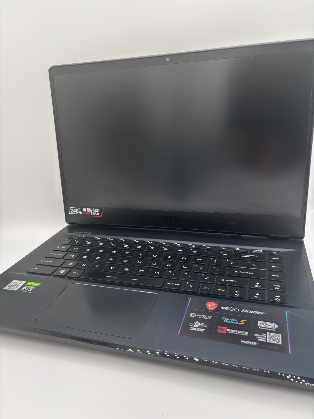 MSI GE66 Raider RTX2070 | i7-10875H | 40GB RAM | 1.5TB SSD | 240Hz Gaming Laptop