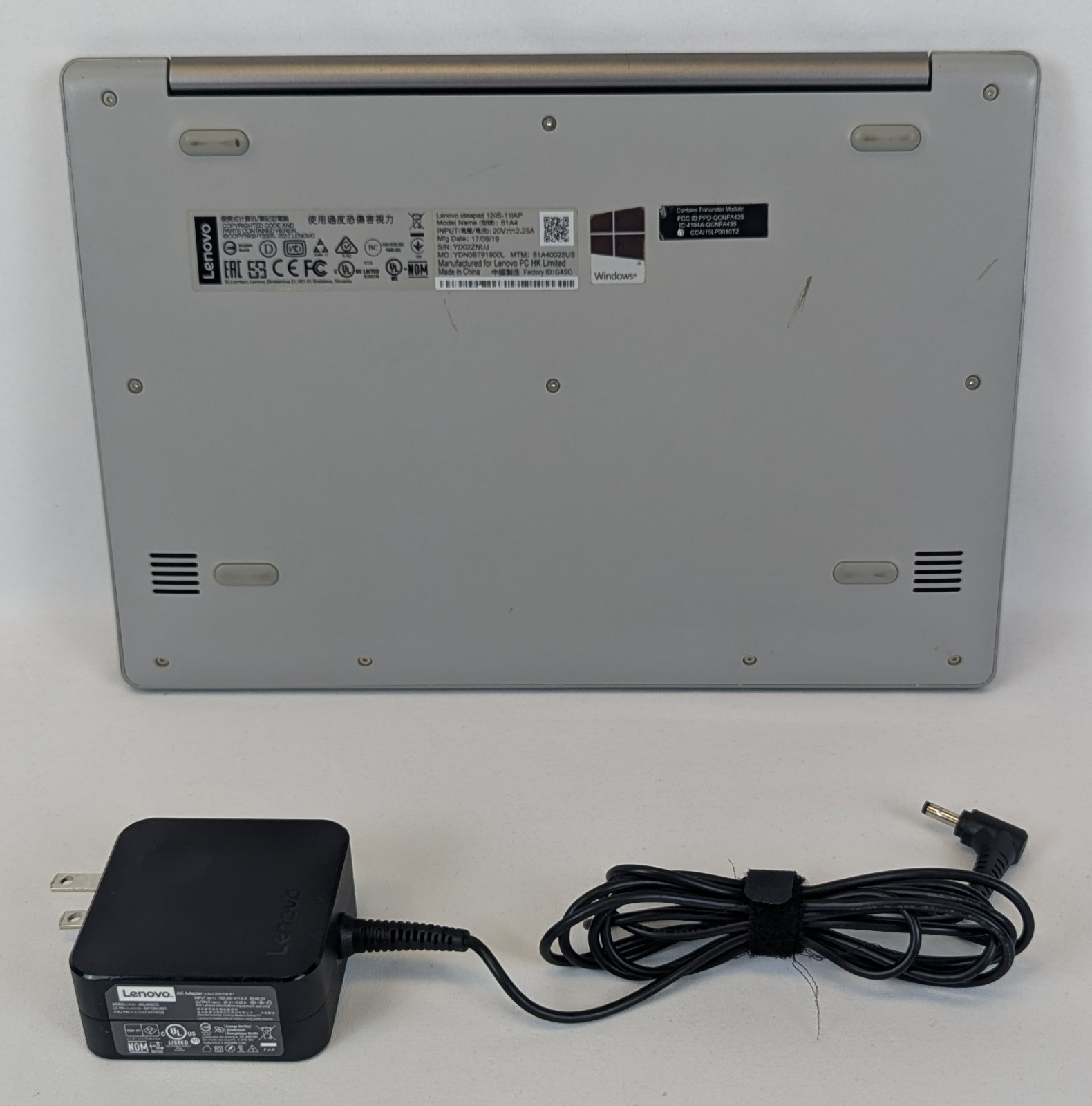 Lenovo Ideapad 120S-11IAP Model: 81A4 with Charger – AS-IS – Please Read!