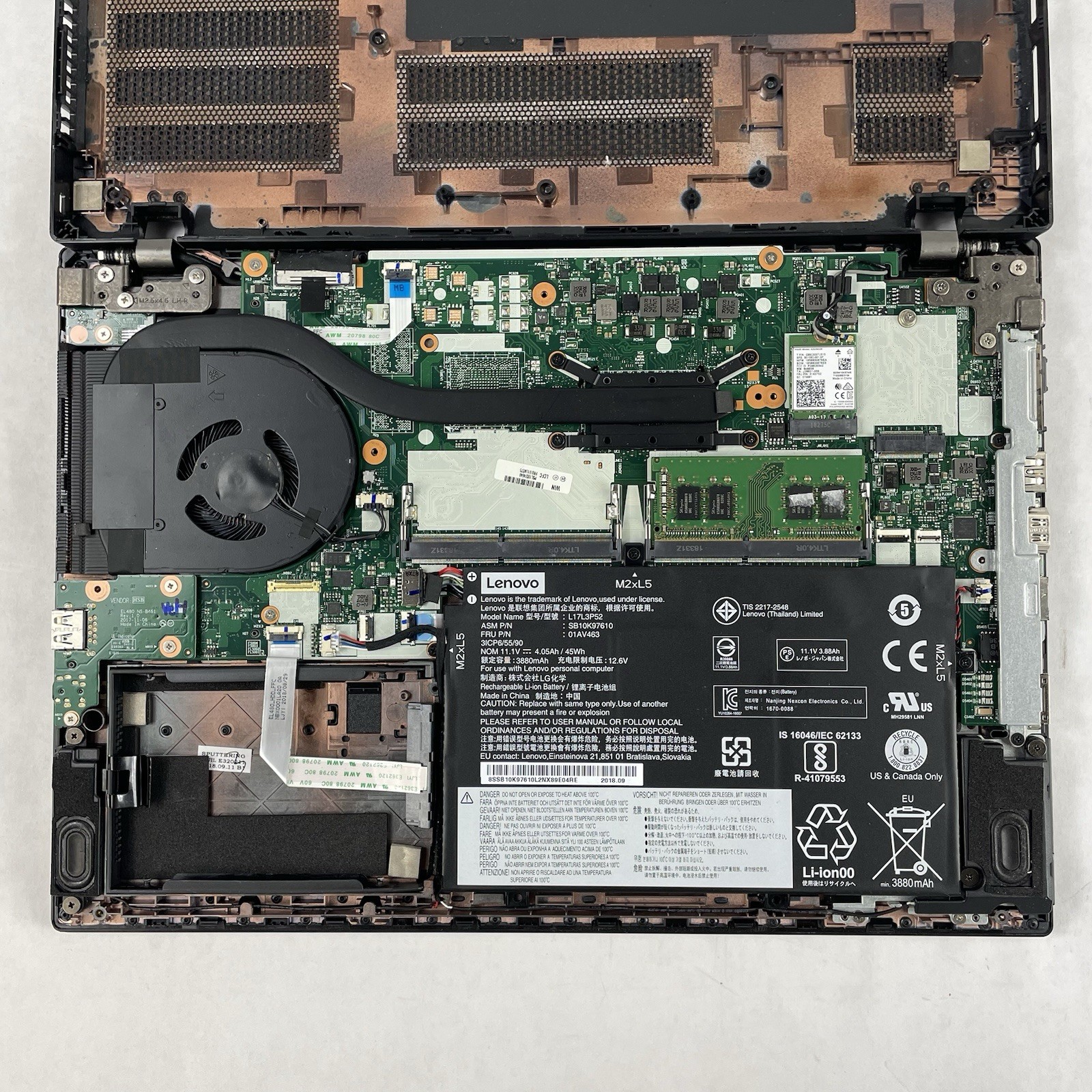 Lenovo ThinkPad L480 14″ i5-8250U 1.60 GHz 8 GB RAM No SSD/OS/AC