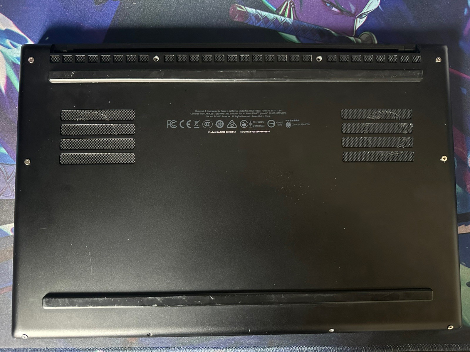 Razer Blade 15 Advanced 2020 FOR PARTS/NOT WORKING