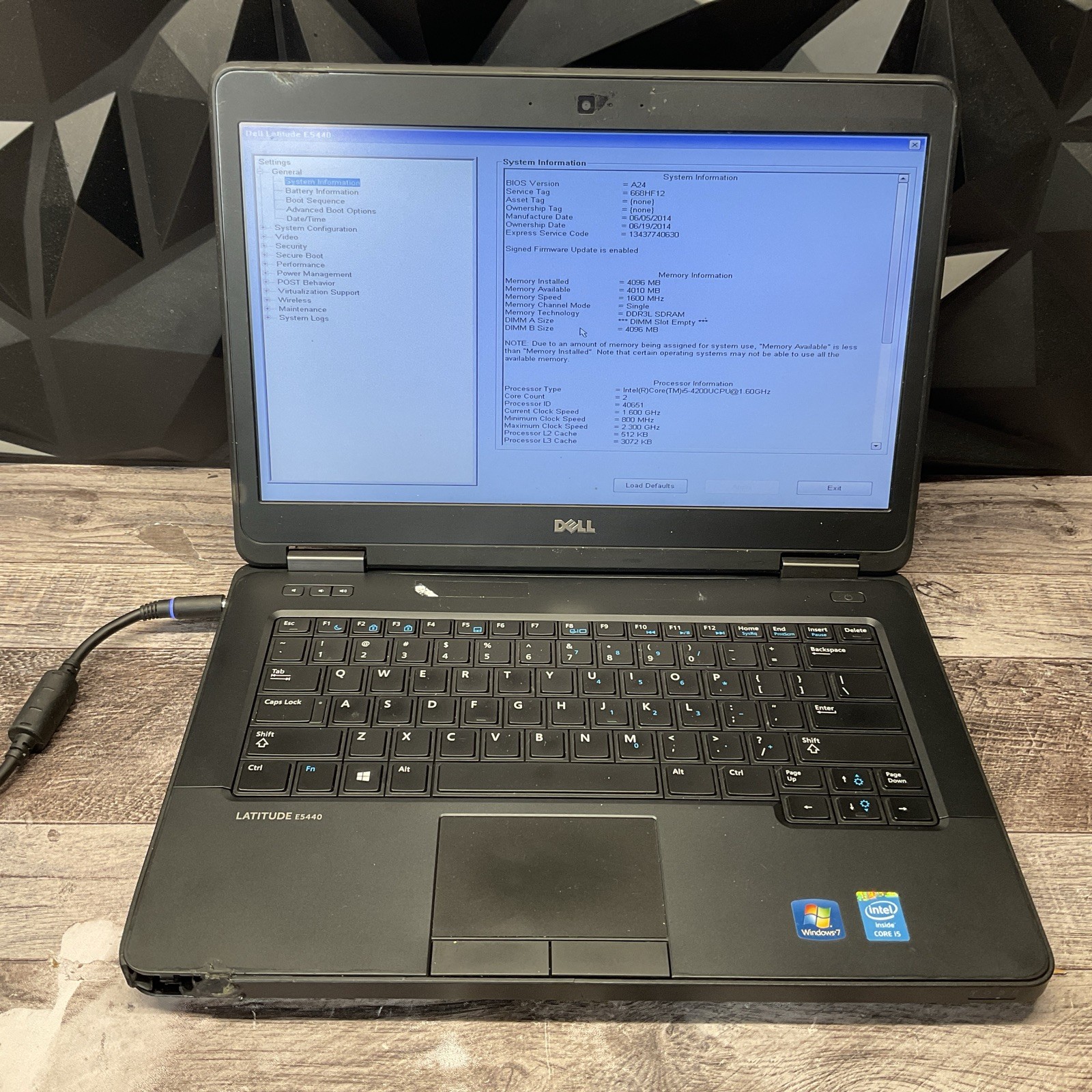 Dell Latitude E5440 / i5 4th Gen / No RAM / No SSD / M20
