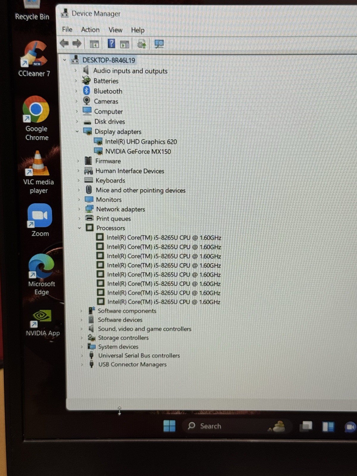 Dell Inspiron 7580 15” i5 8265U 1.6GHz 16GB RAM 256GB SSD NVIDIA GeForce MX150