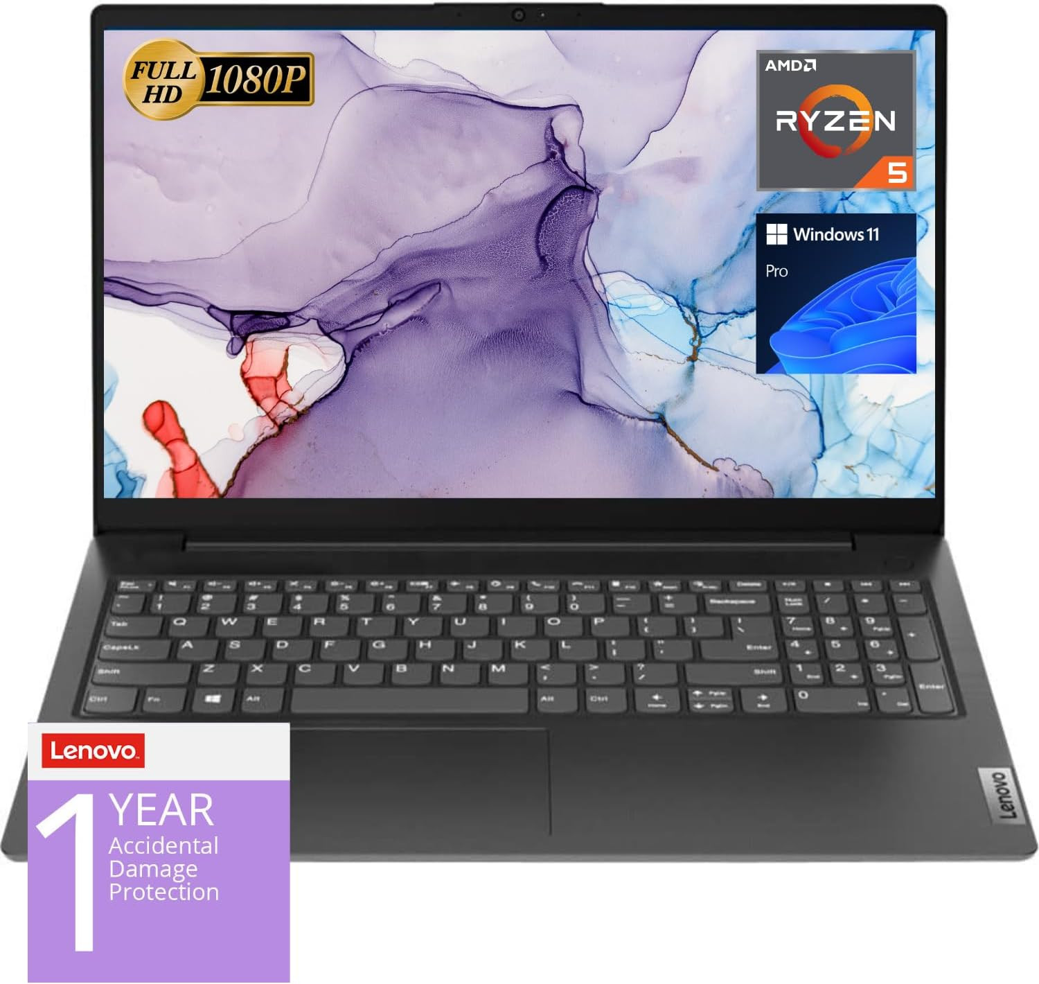 V15 Laptop, 15.6″ FHD Display, AMD Ryzen 5 5500U Hexa-Core Processor (Beat Intel