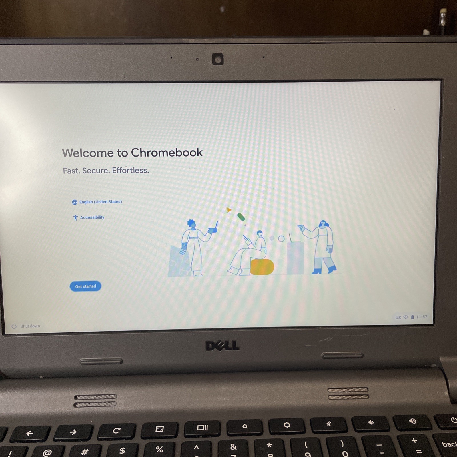 FREE SHIPPING Dell Chromebook 11 4GB RAM 16GB SSD p22t INCLUDES CHARGER