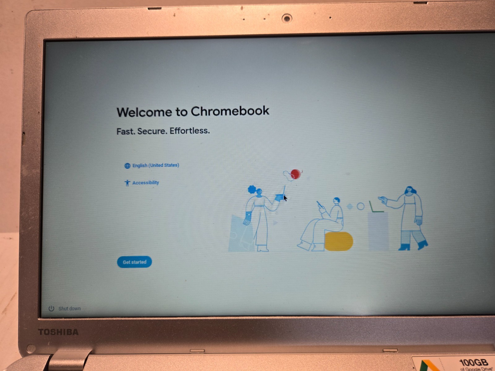 Toshiba CB35-C3300 Chromebook 2 13.3″ Celeron N2840 2GB RAM 16GB BT -Linux Ready