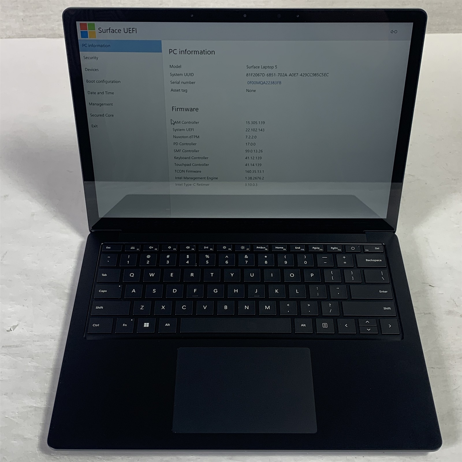 Microsoft Surface Laptop 5 1951 13.5″ i7-1265U 1.8GHz 16GB 256GB NVMe SSD -Win11