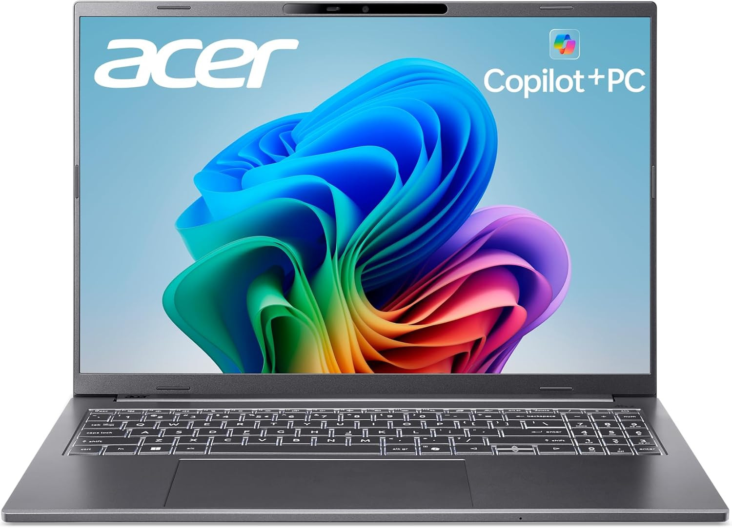 Aspire 16 AI Copilot+ PC | 16″ WUXGA 120Hz Multi-Touch Display | Snapdragon X X1