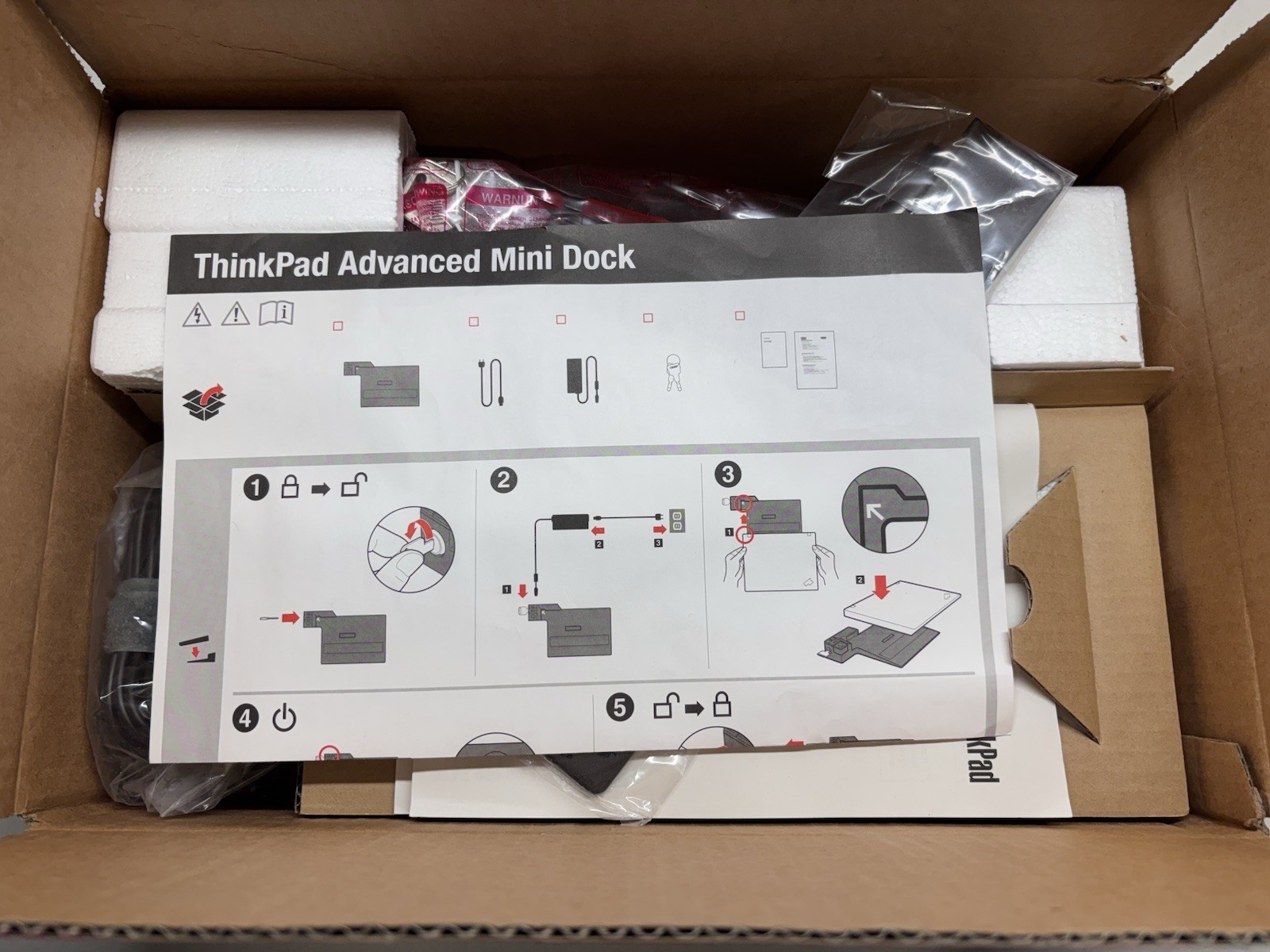 New in Box Genuine Lenovo ThinkPad Advanced Laptop Mini Dock 250410U