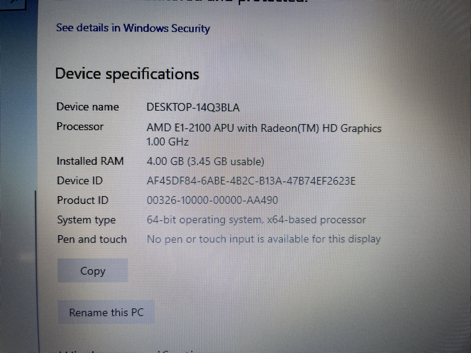 Toshiba Satellite C55D-A5304 15.6″ Laptop AMD E1-2100 4GB 500GB Win-10 DVD Cam