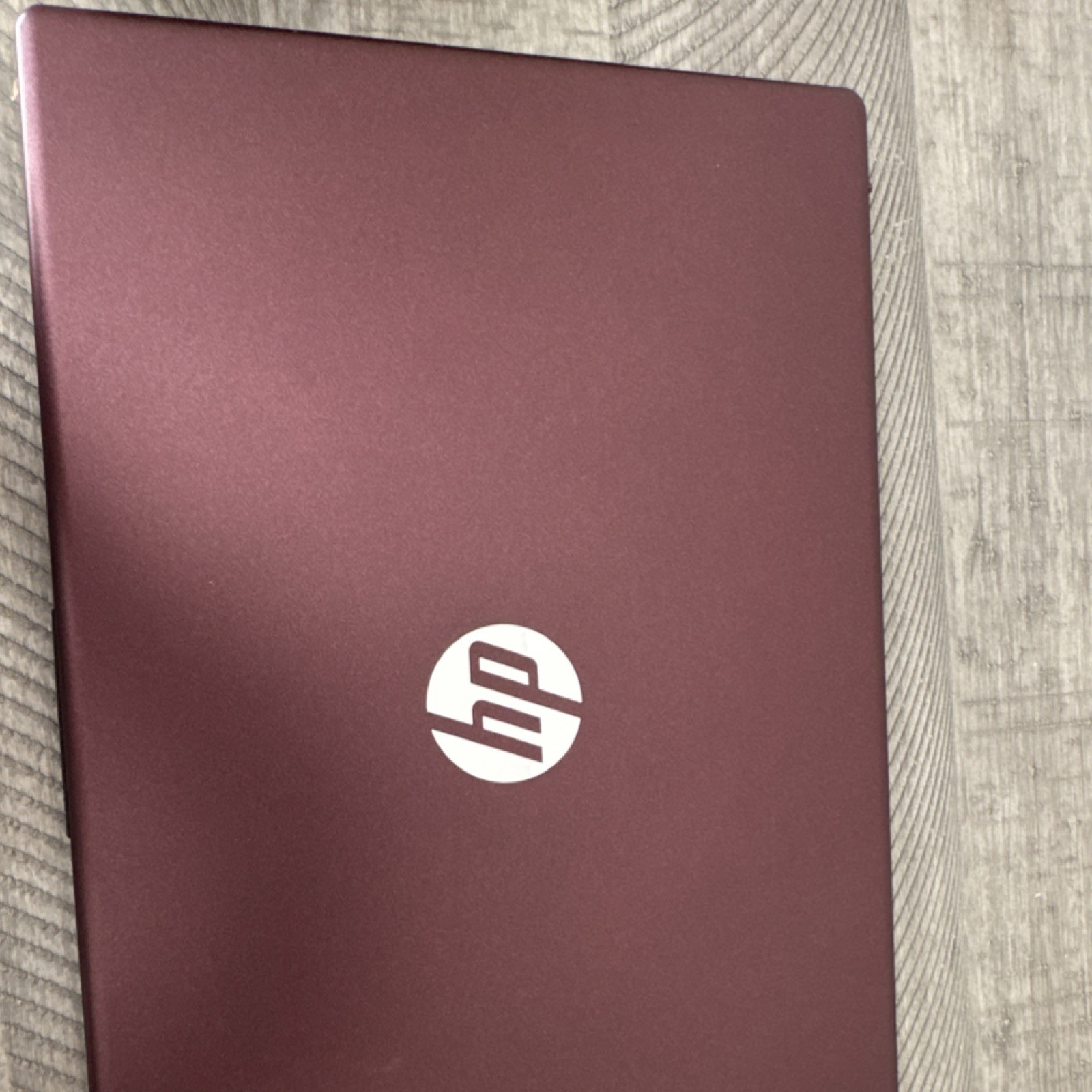 HP Notebook Laptop Red Burgundy Color Portable Computer Lightweight Slim Design
