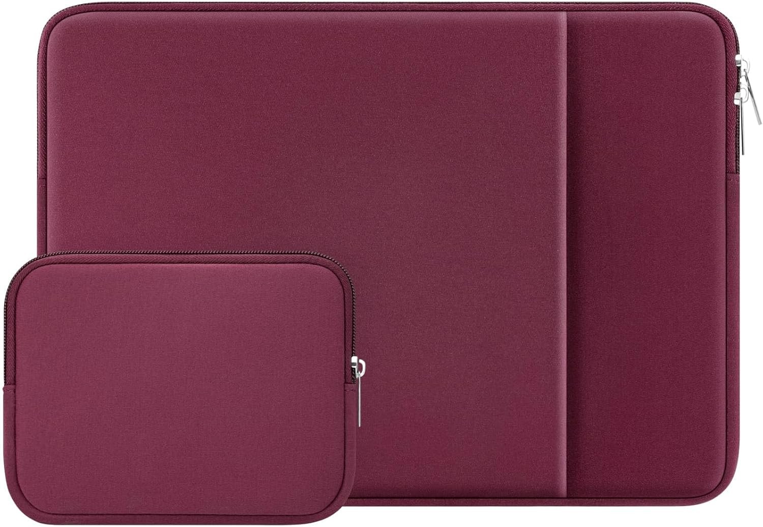 15.6 Inch Laptop Sleeve Protective Case Soft Carrying Zipper Bag Cover Red