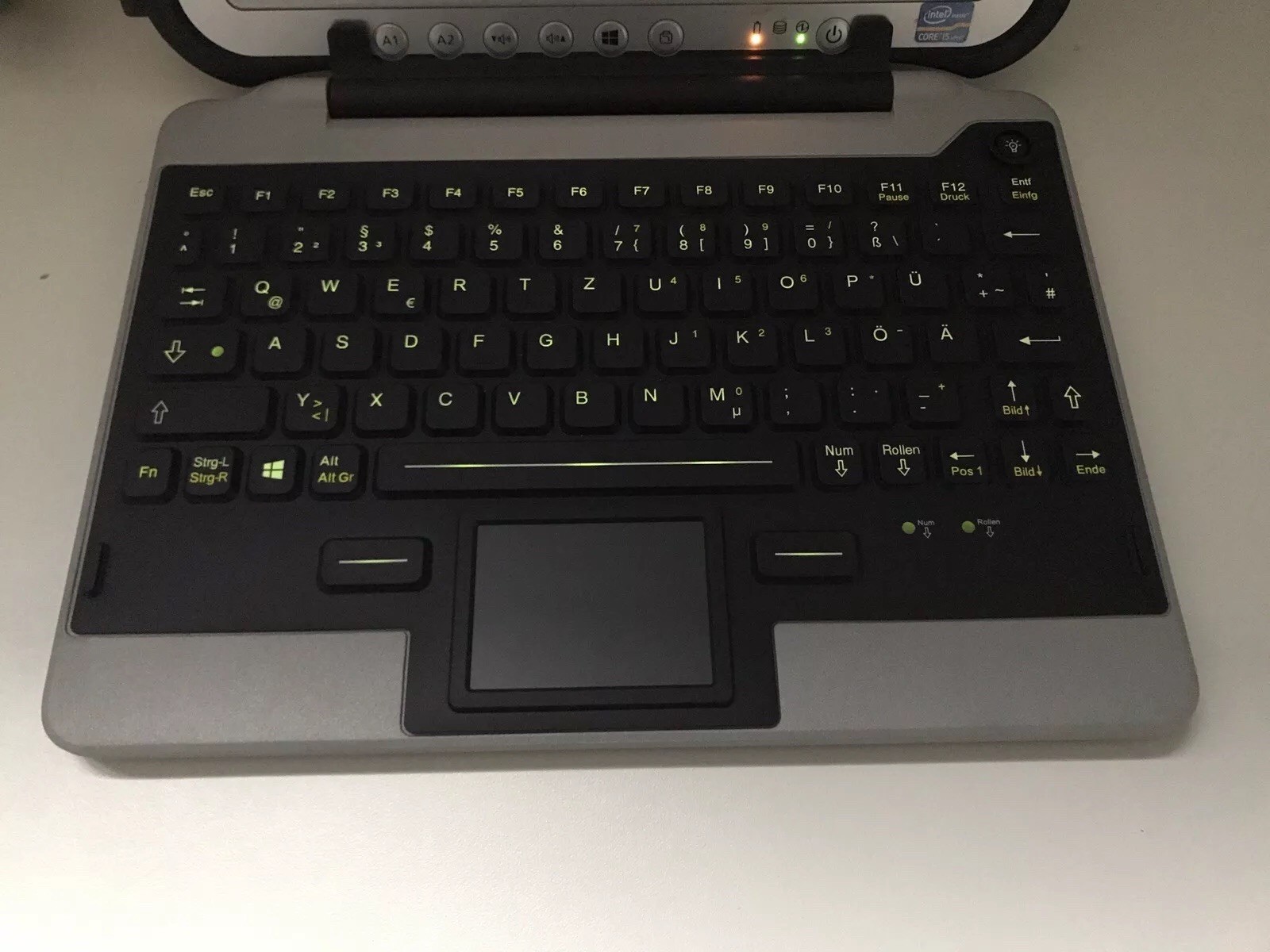 Panasonic Toughpad FZ-G1 MK3,Touch,i5-5300U,2,3GHz,8GB,128GB+DE Tastatur,A-WARE