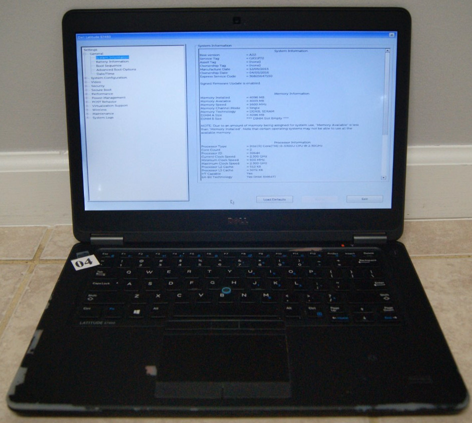 Lot of 2 Dell E7470 and 2 Dell E7450 Laptop for parts or repair AS-IS NO RETURN.