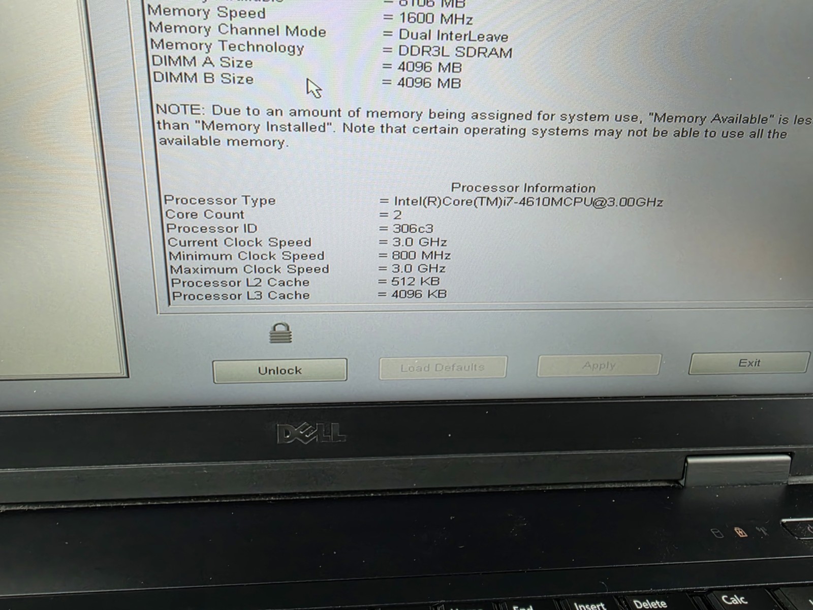 DELL LATITUDE E6540 15.6″ FHD i7- 8GB RAM NO HDD READ