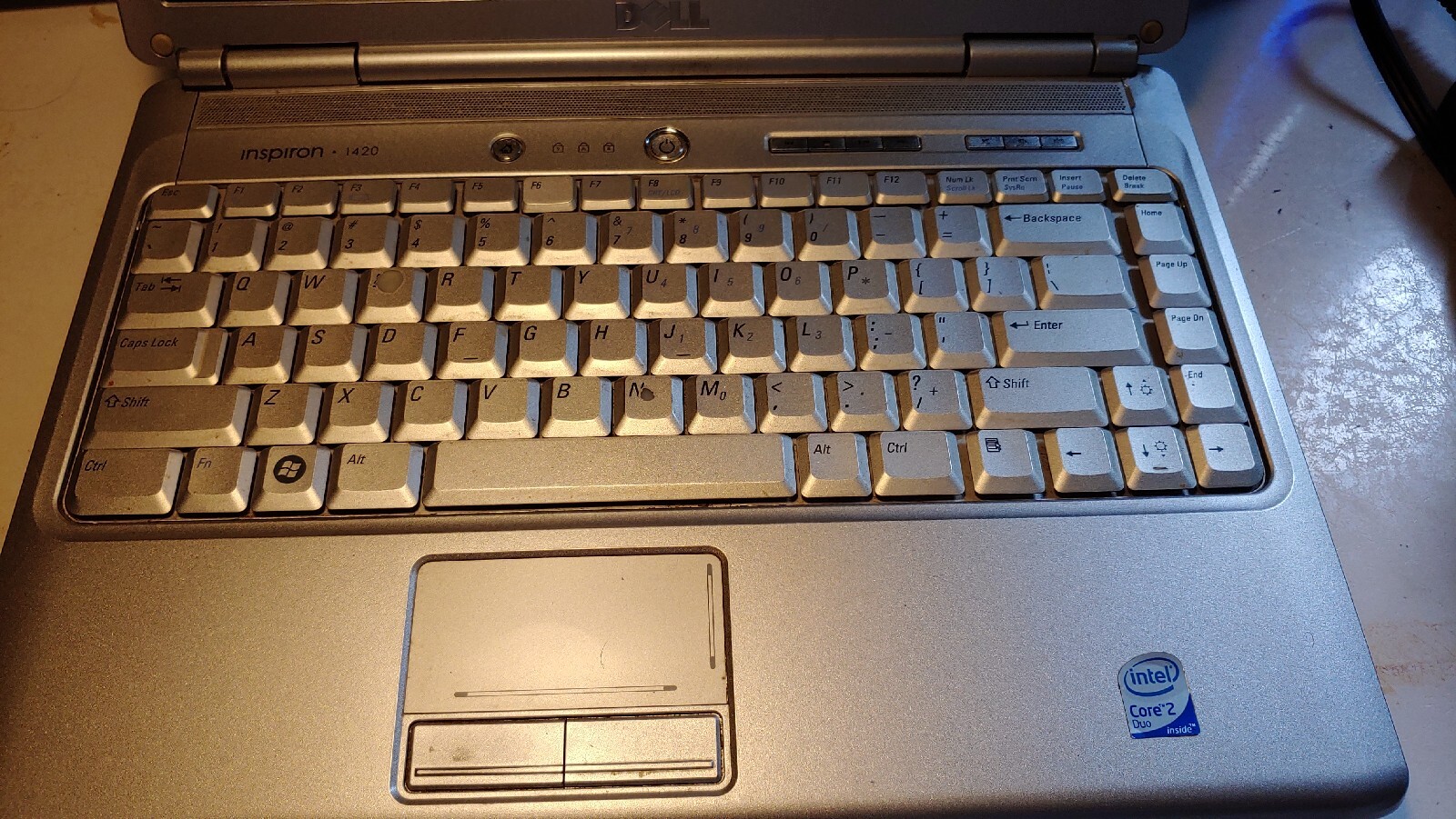 Dell Inspiron 1420 Core 2 Duo 1.83 GHz 3GB RAM Battery NO HDD NO CHARGER