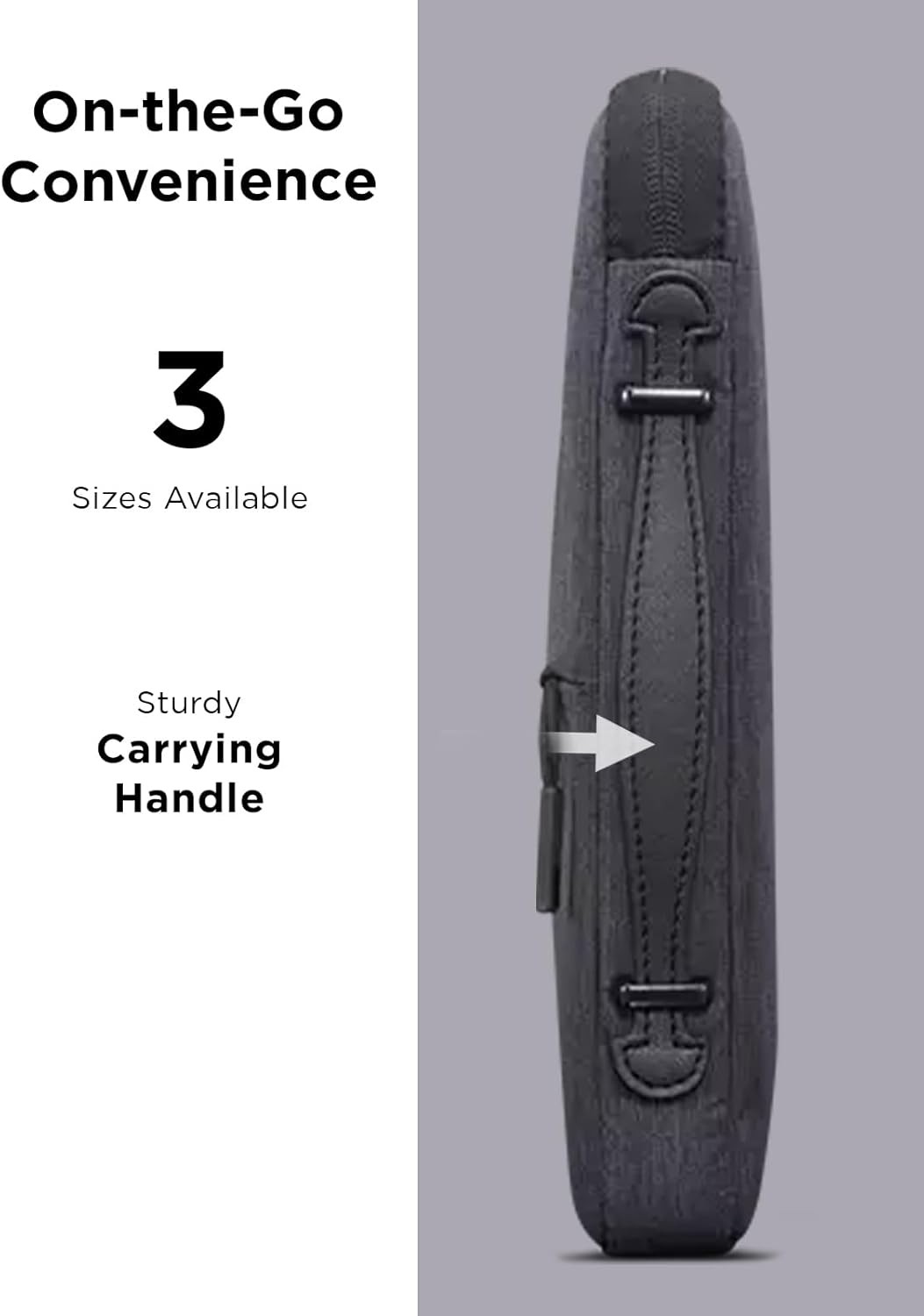 Sleeve for 15.6 Inch Laptop/Notebook/Tablet Water Resistant – Charcoal Grey