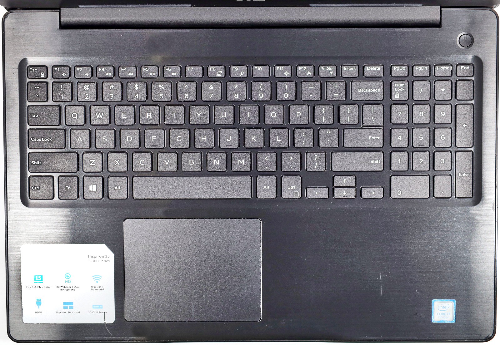 Dell Inspiron 5570 Core i7-7500U CPU 16GB RAM 256GB SSD Win 11 Home w/AC Adapter