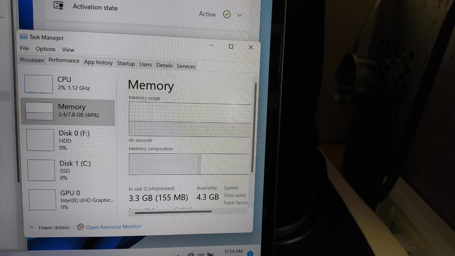 Dell Inspiron 15 7000 Intel Core i5-8265U 8GB 1TB HD/SSD W11 Touchscreen