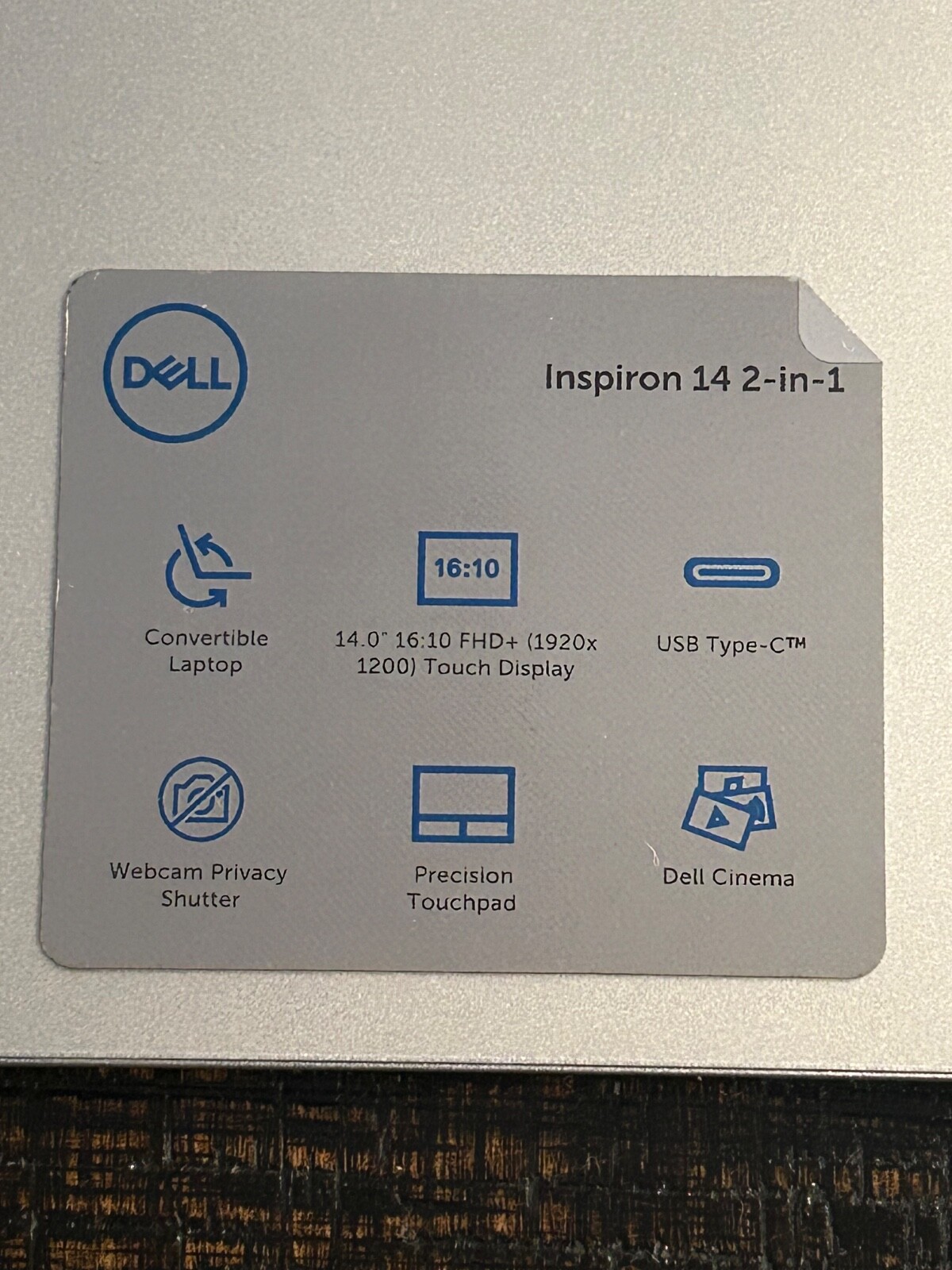 Dell Inspiron 7000 14″ 256GB SSD AMD Ryzen 5 8GB 2-in-1 Touch Laptop Grey – Good