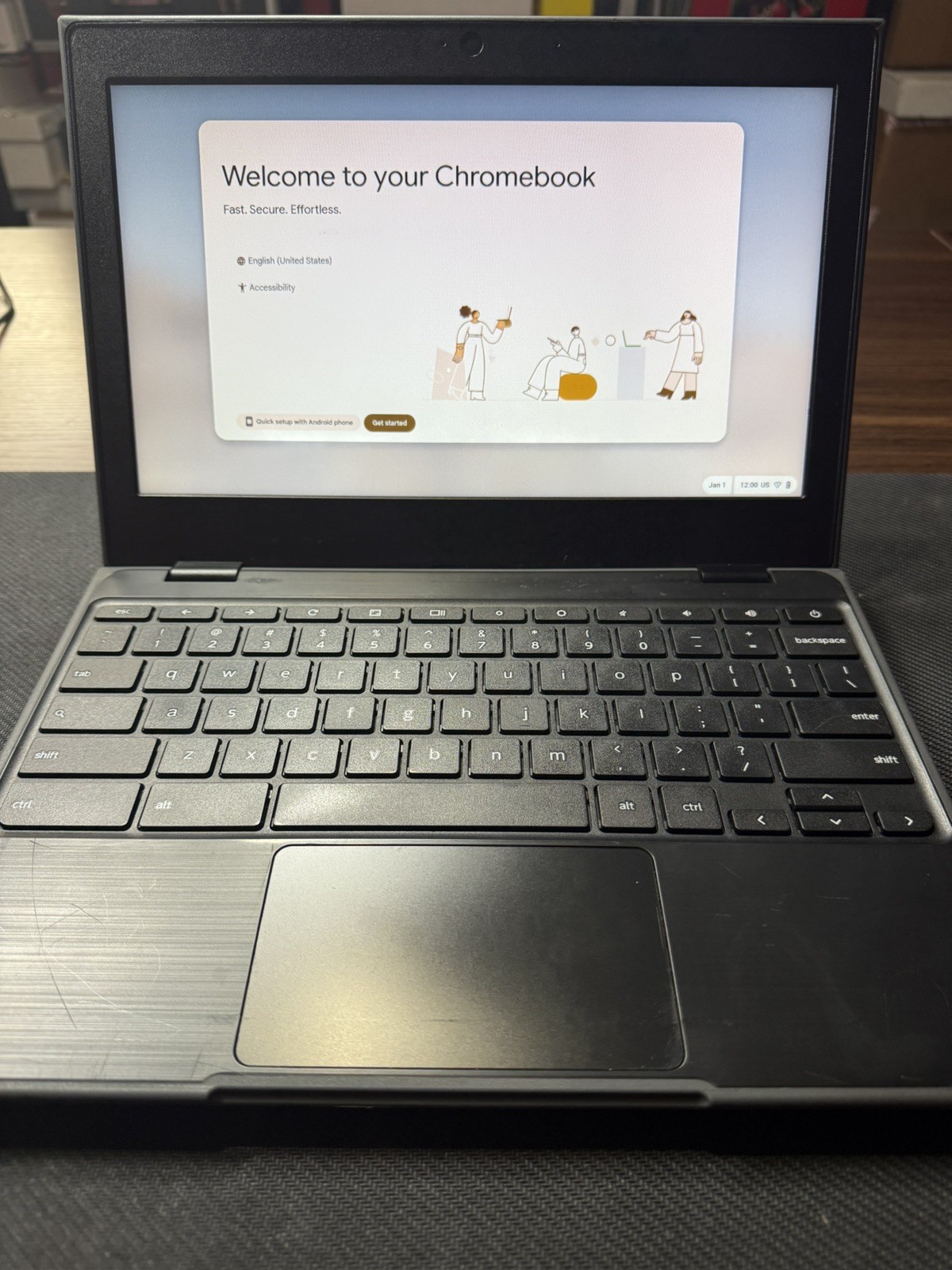 Lenovo Chromebook 100e 2nd Gen 82CD0000US 11.6″, Black – Used –