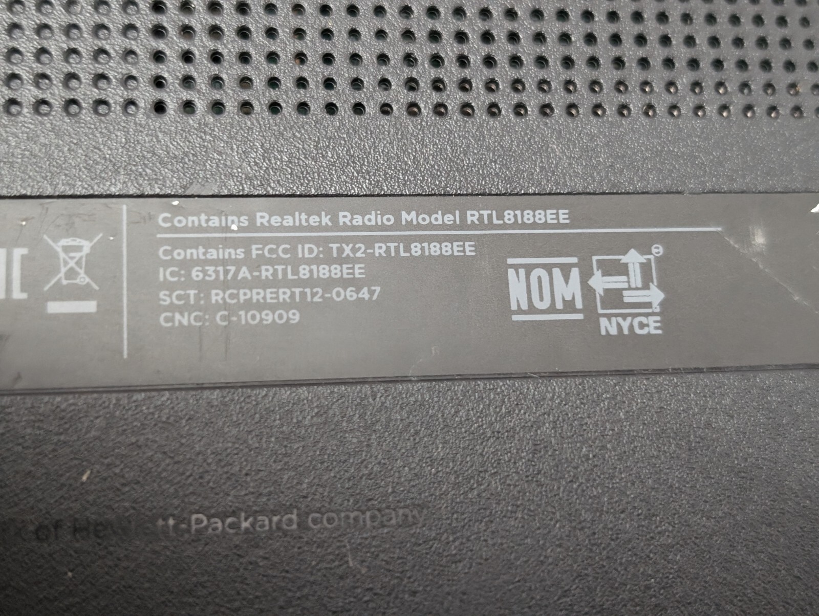 HEWLETT PACKARD RTL8188EE LAPTOP Does Not Turn On No AC Adapter Included